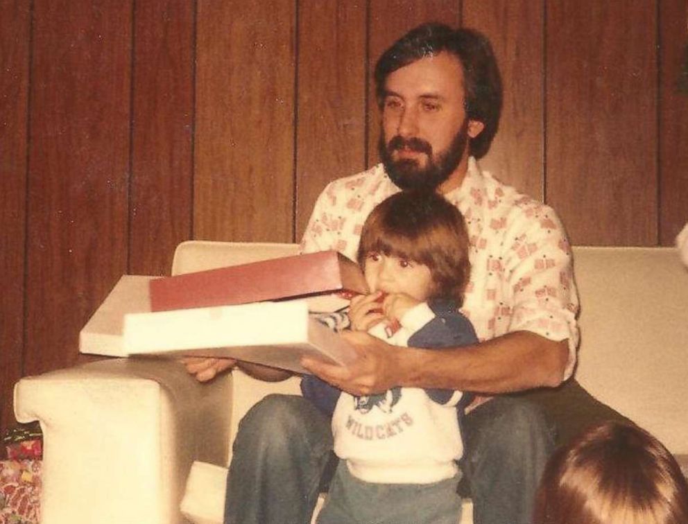 PHOTO: Chuck Kytta, seen here with his son Charlie, was the youth pastor for the church that arranged the trip to the amusement park and was standing in the stairwell of the bus when it crashed. 