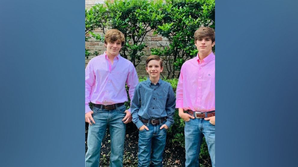 PHOTO: From left: Brothers Carson Collins, 16, Hudson Collins, 11, and Waylon Collins, 18, in an undated photo.