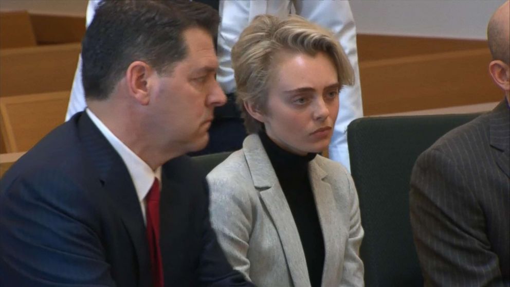 PHOTO: Michelle Carter at her court hearing before being taken into custody, Feb. 11, 2019, in Taunton, Mass. 