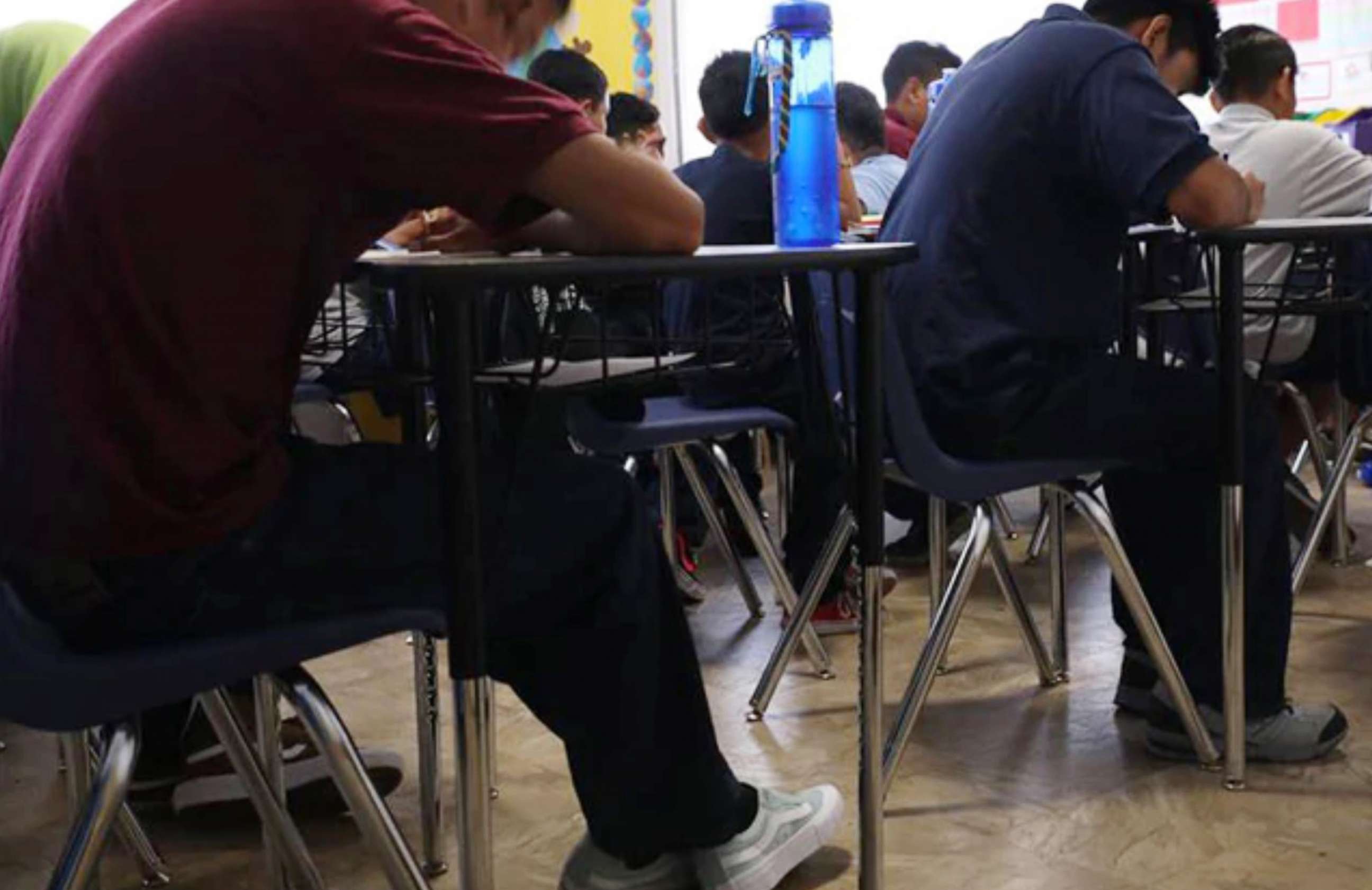 PHOTO: An undated photo released by the Department of Health and Human Services shows a classroom inside a facility that houses unaccompanied migrant children crossing the U.S. border from Mexico at Casa San Diego in El Cajon, outside San Diego, Calif.