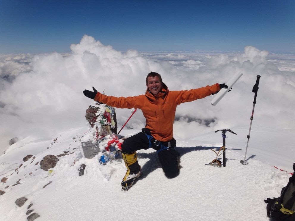 PHOTO: Entrepreneur Cason Crane scales the Seven Summits.