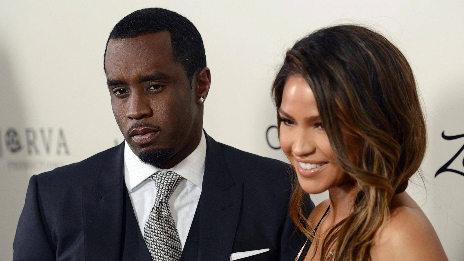 PHOTO: Sean P. Diddy Combs with Cassie Ventura attend the premiere of 'The Perfect Match' in Los Angeles on March 7, 2016.