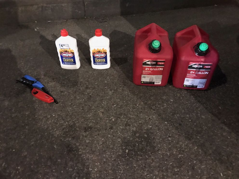PHOTO: A man was arrested trying to enter St. Patrick's Cathedral in Manhattan, N.Y., with two gas canisters, lighter fluid and lighters on Wednesday, April 17, 2019. 