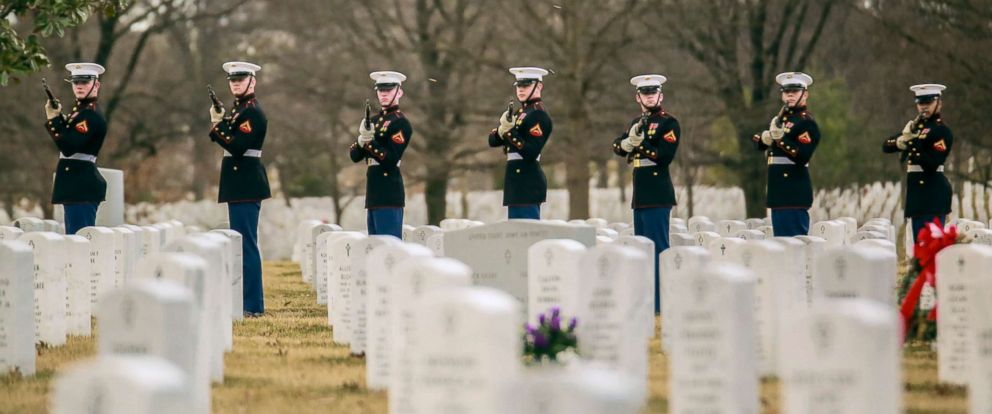 History-making female Marine laid to rest at Arlington National ...