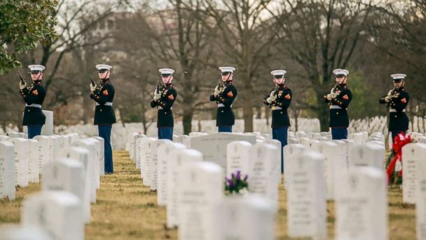 History-making female Marine laid to rest at Arlington National ...