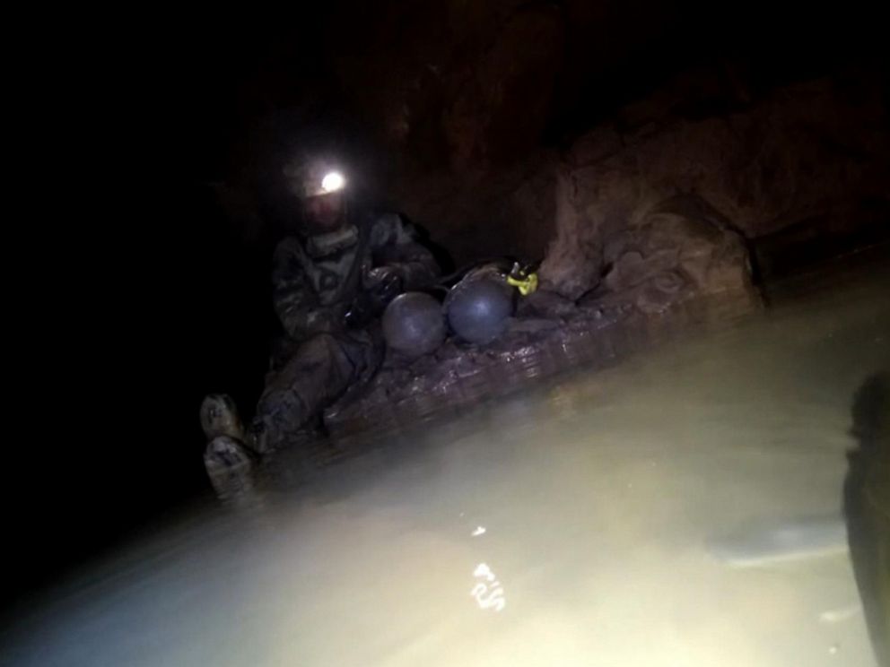 PHOTO: Exclusive video obtained by ABC News goes inside a murky, underwater cave in Tennessee during the daring rescue of a highly-experienced British diver who went missing while exploring.