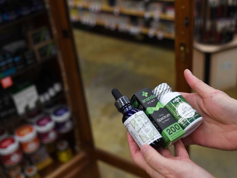 PHOTO: CBD oil is seen in a store, Dec. 4, 2017, in Boulder, Colo.