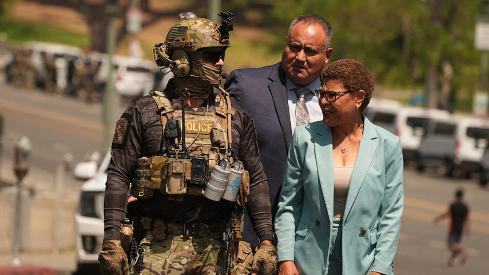 US troops on the ground in LA immigration enforcement operation