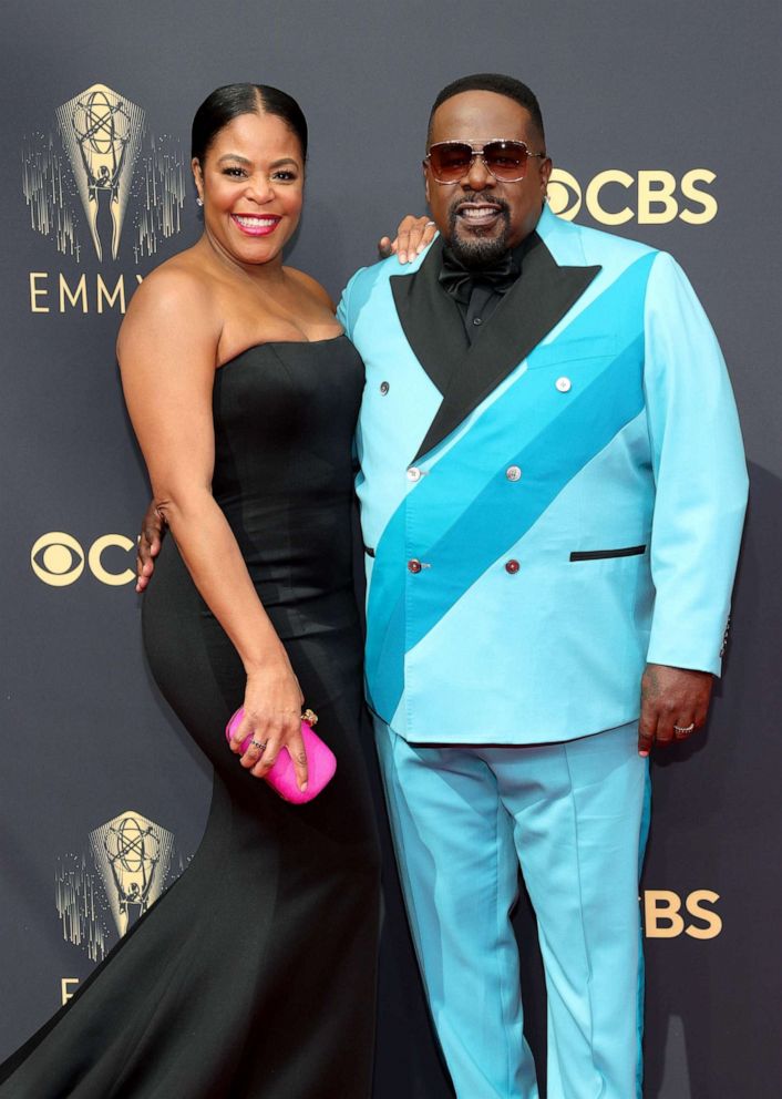PHOTO: Lorna Wells and Cedric the Entertainer attend the 73rd Primetime Emmy Awards at L.A. LIVE on Sept. 19, 2021, in Los Angeles.