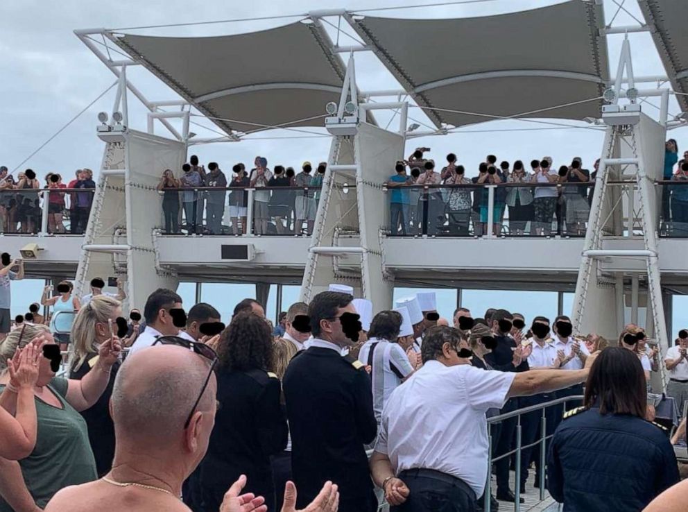 PHOTO: A photo included in a class action complaint filed on behalf of Fred and Marlene Kantrow is said in the complaint to depict a large event on the Celebrity Eclipse on March 21, 2020.