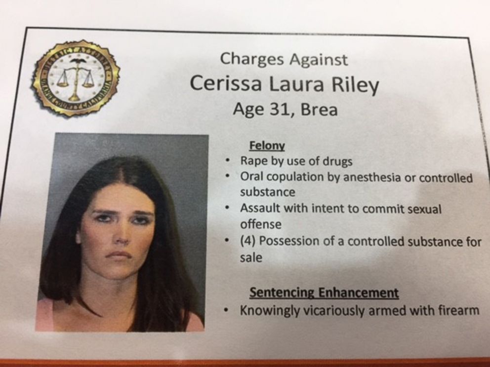 PHOTO: Accused rapist Cerissa Laura Riley of Brea, Calif., is pictured in an undated handout from the Orange County District Attorney.