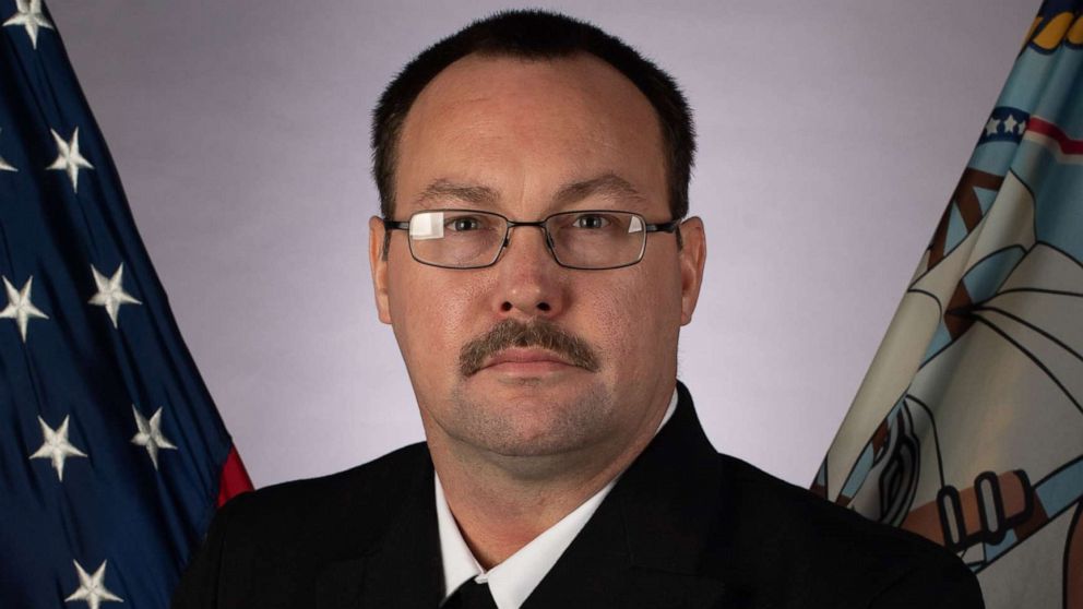 PHOTO: Aviation Ordnanceman Chief Petty Officer Charles Robert Thacker Jr., 41, of Fort Smith, Ark., is pictured in a photo released by the U.S. Navy. He was assigned to the USS Theodore Roosevelt and died from COVID-19 on April 13, 2020.