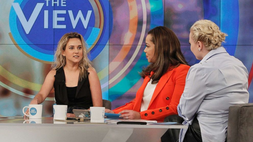 From left, author and daughter of the Vice President, Charlotte Pence talks with ABC's Sunny Hostin and Meghan McCain on "The View," March 20. 2018.