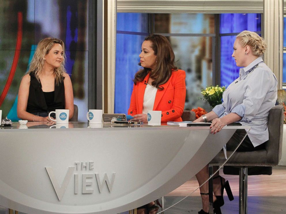PHOTO: From left, author and daughter of the Vice President, Charlotte Pence talks with on ABCs Sunny Hostin and Meghan McCain on The View, March 20, 2018.
