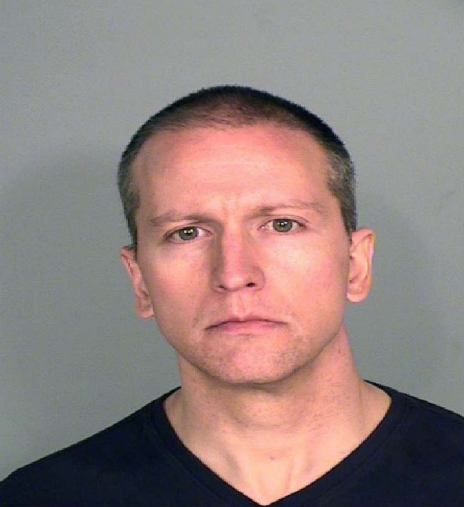 PHOTO: In this handout provided by Ramsey County Sheriffs Office, former Minneapolis police officer Derek Chauvin poses for a mugshot after being charged in the death of George Floyd.