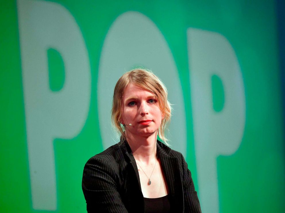 PHOTO: In this file photo taken on May 2, 2018, former U.S. soldier, whistleblower and transgender advocate Chelsea Manning speaks at the digital media convention "re:publica" in Berlin.
