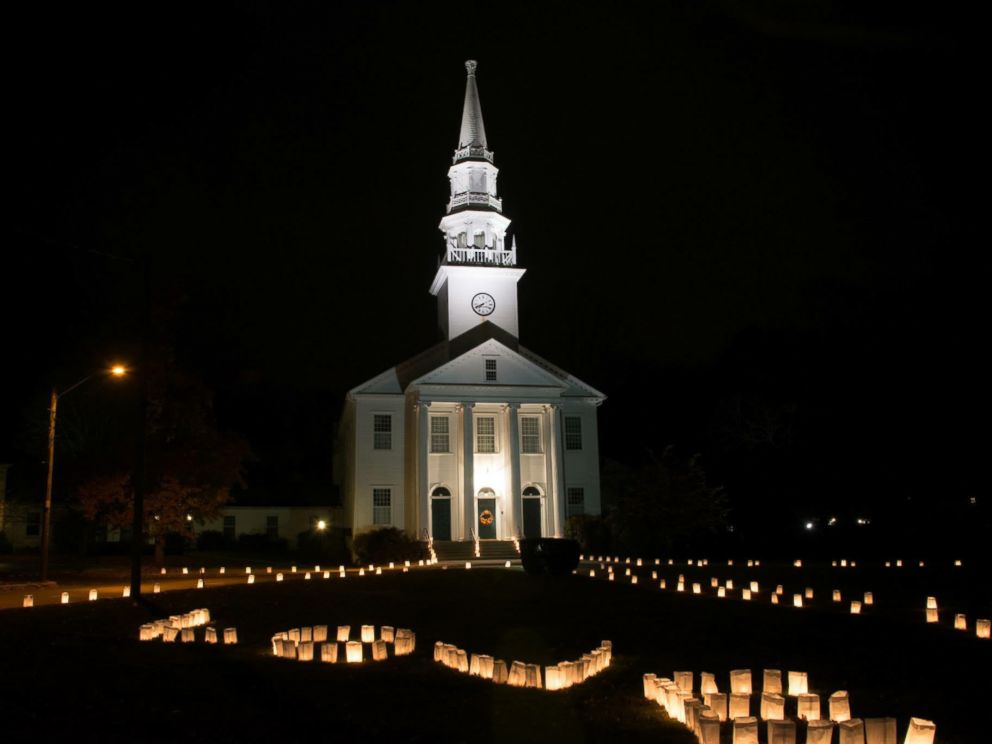 PHOTO: Luminaries set up by the Cheshires Lights of Hope organization in Cheshire, Conn., are seen in an undated handout photo.