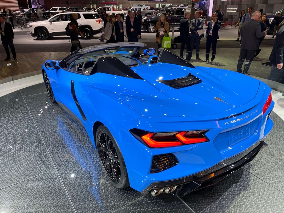 PHOTO: The 2020 Chevrolet Corvette Stingray Convertible is displayed at the L.A. Auto Show in Los Angeles on Nov. 20, 2019.