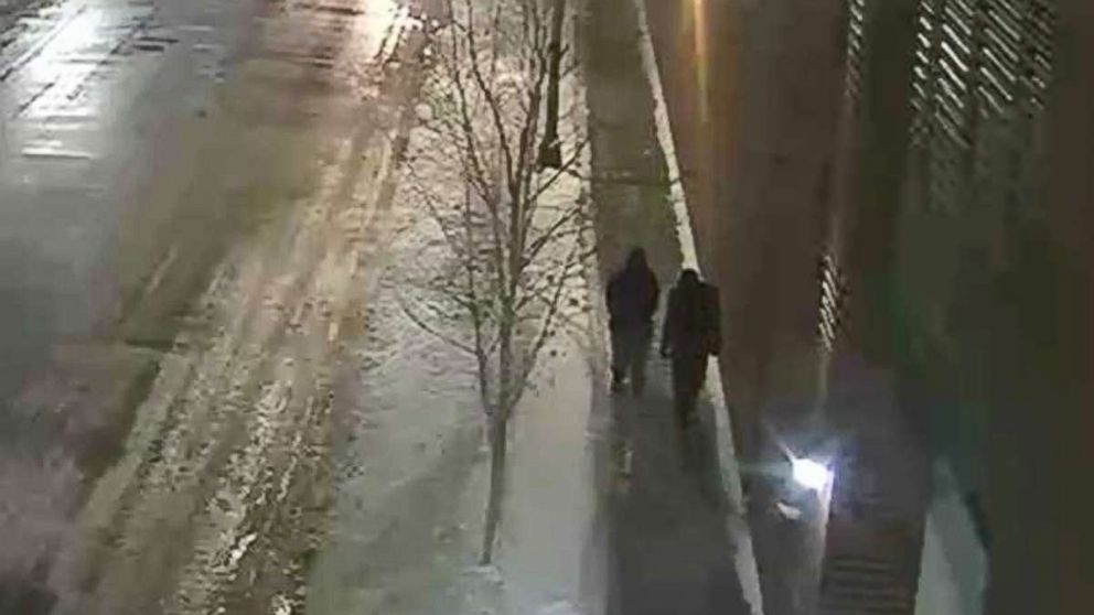 PHOTO: Chicago police are looking to identify and interview the two people pictured, who were walking in the area where Jussie Smollett said he was attacked.