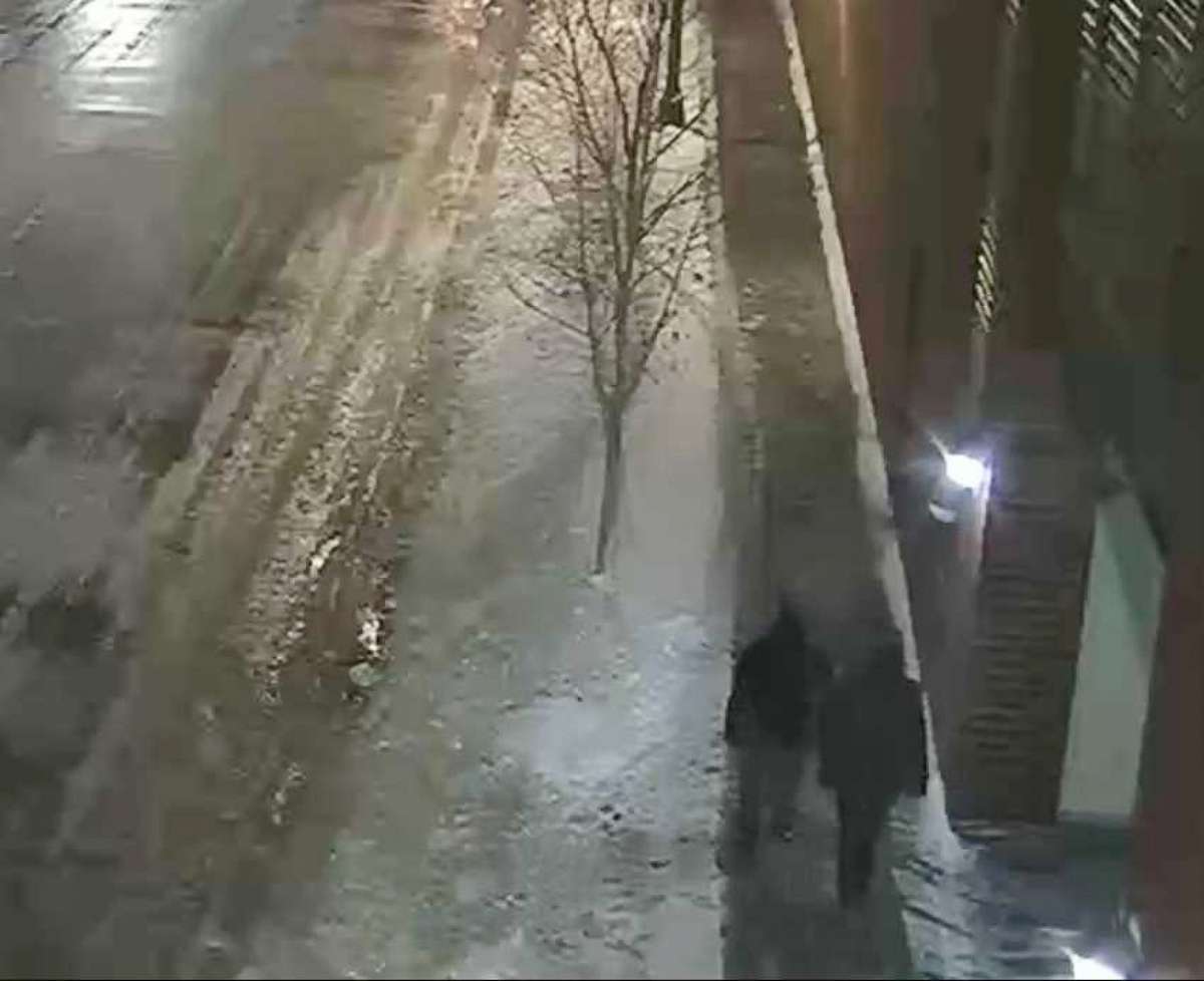 PHOTO: Two people are pictured in the area where Jussie Smollett said he was attacked.