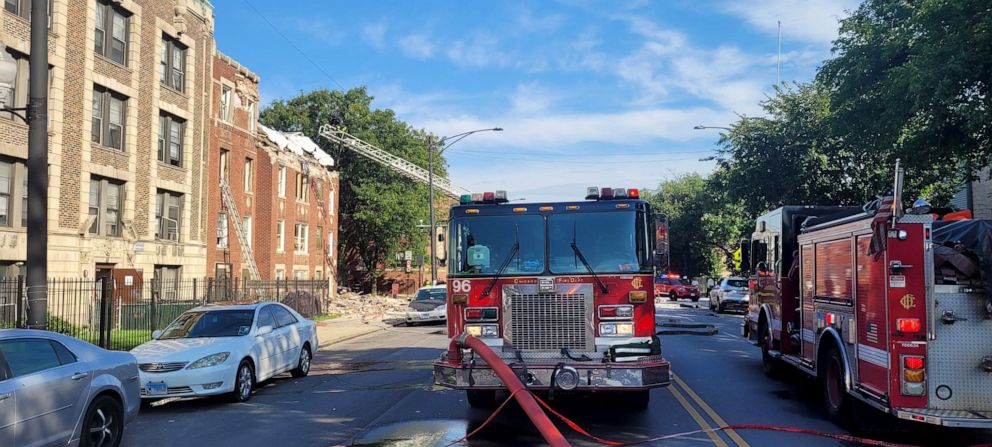 PHOTO: Chicago Fire Department responds to an explosion, Sept. 20, 2022, in this image posted to Twitter.