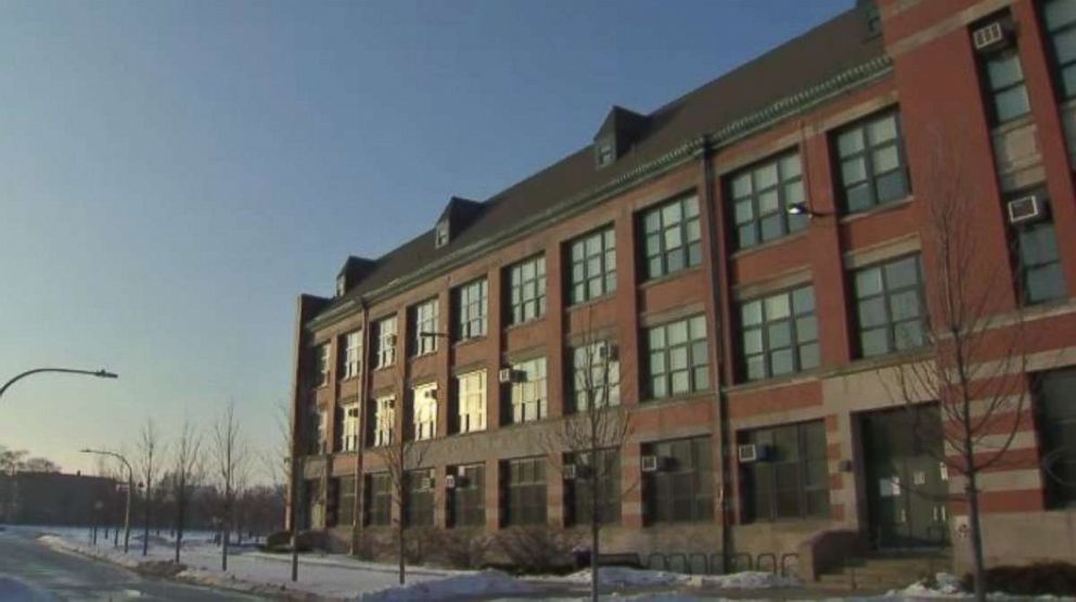 PHOTO: Two police officers from John Marshall Metropolitan High School in Chicago are being reassigned after a confrontation with a student on Tuesday, Jan. 29, 2019.