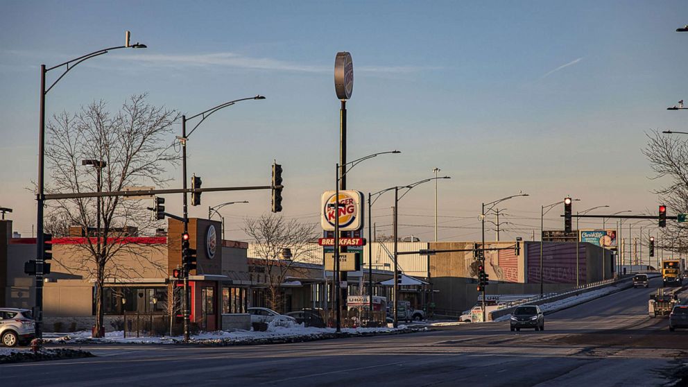 PHOTO: The stretch of South Pulaski Road near West 41st Street where former Chicago police Officer Jason Van Dyke shot and killed Laquan McDonald in 2014, on Feb. 2, 2022.