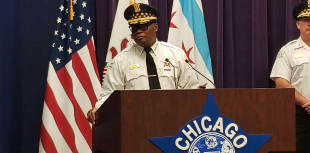 PHOTO: Superintendent David O. Brown of the Chicago Police Department speaks at a press conference on May 20, 2022, in Chicago.