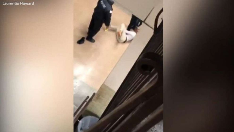 PHOTO: Two Chicago police officers are being reassigned after a physical confrontation with a 16-year-old student was caught on camera by her father.