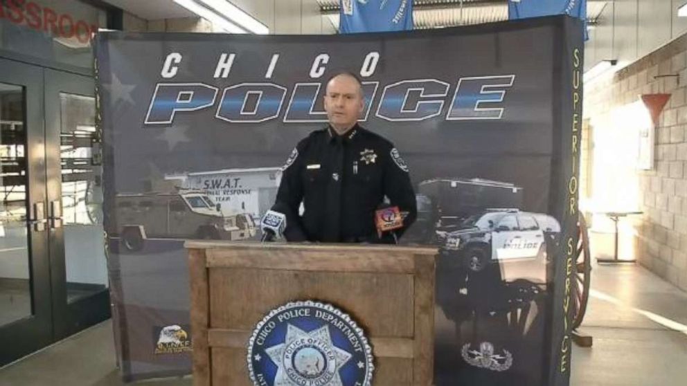 PHOTO: Chico Police Chief Mike O'Brien provides an update on the mass fentanyl overdose in Chico, Calif., on Saturday, Jan. 12, 2019. One person died and 12 others were hospitalized.