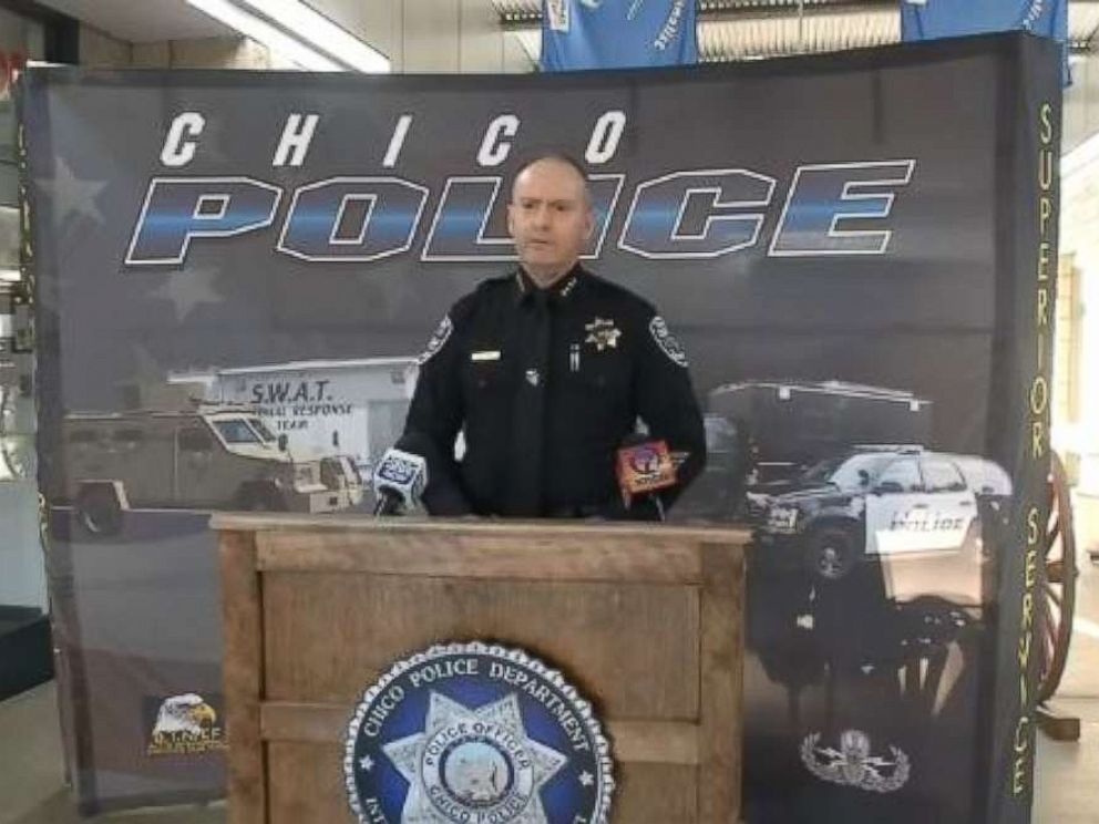 PHOTO: Chico Police Chief Mike OBrien provides an update on the mass fentanyl overdose in Chico, Calif., on Saturday, Jan. 12, 2019. One person died and 12 others were hospitalized.