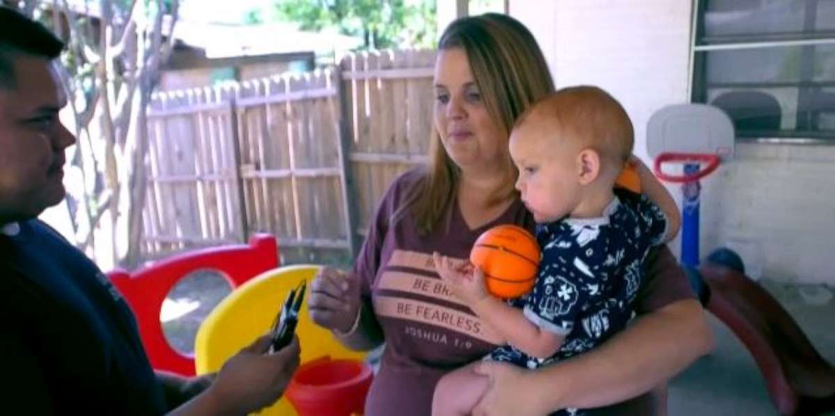 Tanah Zuniga's 17-month-old son nearly drowned after falling into their backyard pool.