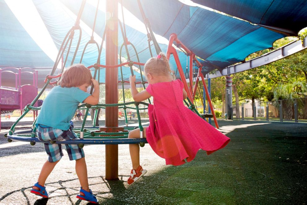 PHOTO: children playing on playground