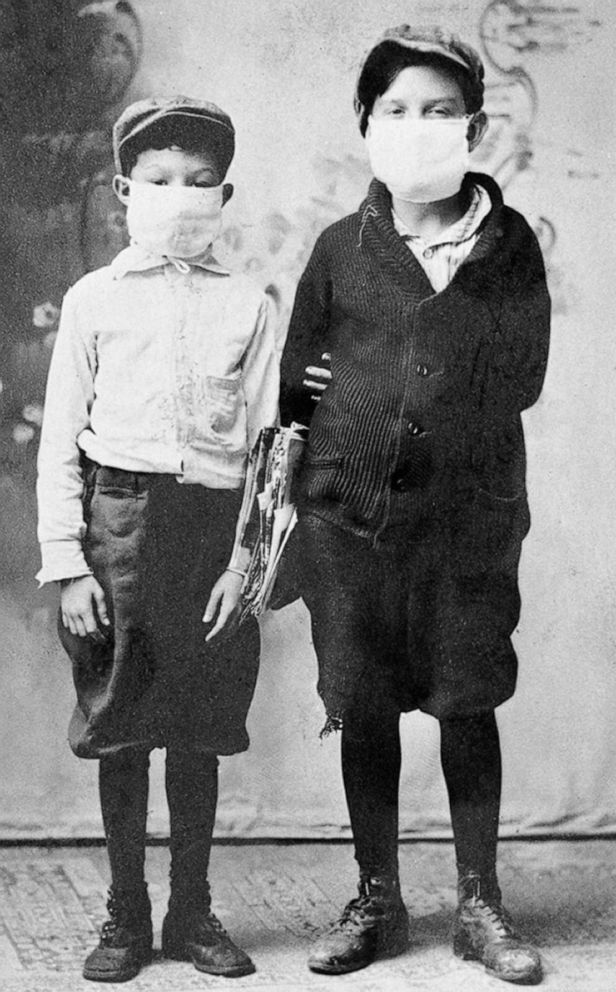 PHOTO: Children ready for school during the 1918 flu epidemic in Florida.