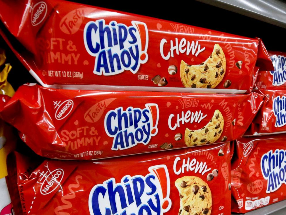 PHOTO: Chips Ahoy cookies sit on a shelf in a market in Pittsburgh in this Aug. 8, 2018 file photo.