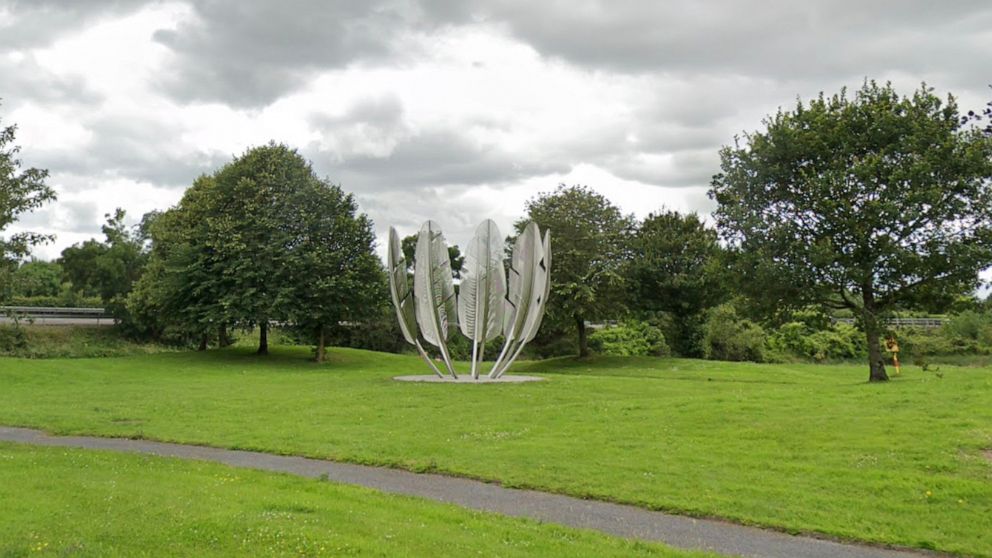 PHOTO: In this image taken from Google Maps Street View, the Kindred Spirits Choctaw Monument is shown in Ireland.