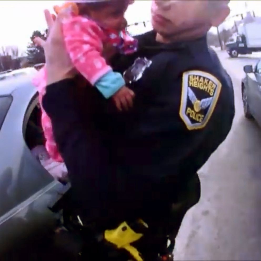 Police officers in Shaker Heights, Ohio, sprang into action to save 2-month-old Tyra from choking.