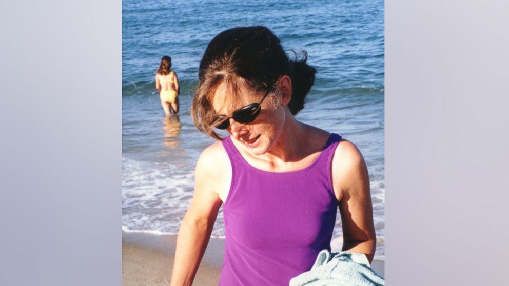 PHOTO: Fashion writer Christa Worthington at Ballston Beach in Truro, Mass., in August 2001.