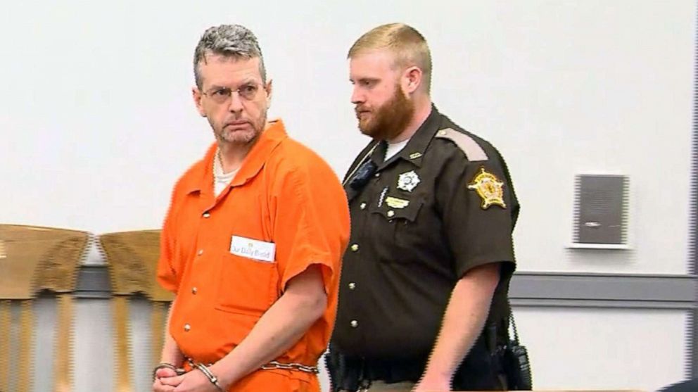 PHOTO: Christian R. Martin, a pilot for the American Airlines subsidiary PSA, appeared  a Kentucky courtroom on May 22, 2019, and was arraigned on three counts of murder and arson stemming from the 2015 killings of his neighbors.
