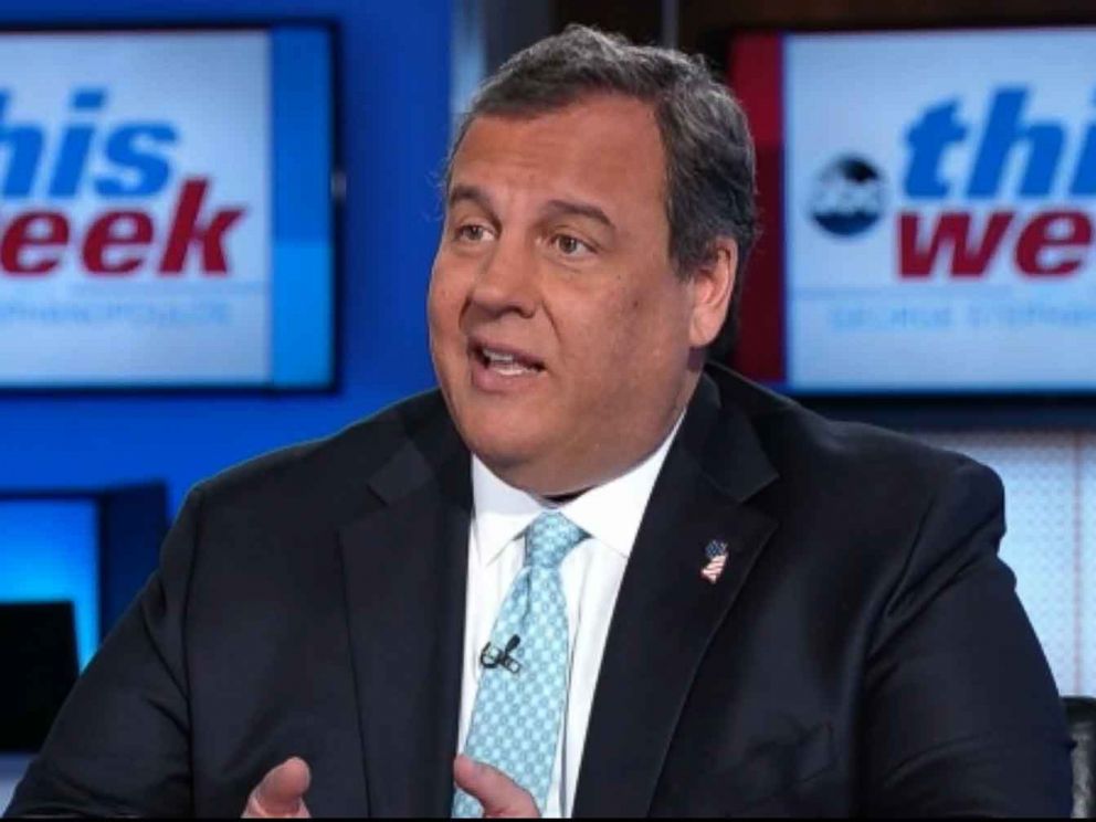 PHOTO: Former New Jersey Gov. Chris Christie appeared on This Week, Jan. 27, 2019, to promote his new book, Let Me Finish: Trump, the Kushners, Bannon, New Jersey, and the Power of In-Your-Face Politics.