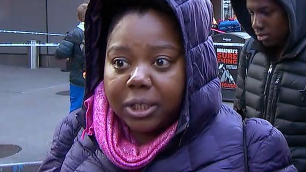 Christina Bethea talks about hearing an explosion during her morning commute in New York on Dec. 11, 2017.