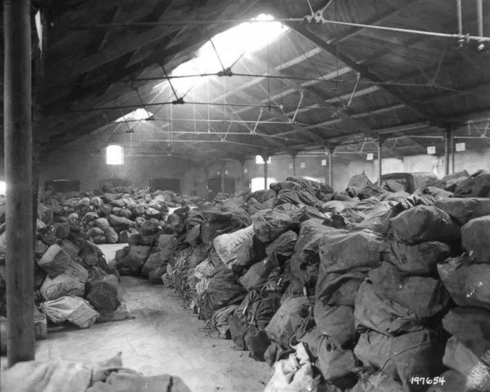 PHOTO: Christmas mail awaits delivery to American soldiers in France. The 6888th Central Postal Battalion was the only all Black battalion in the WAC and the only all Black, all women battalion sent overseas during World War II.