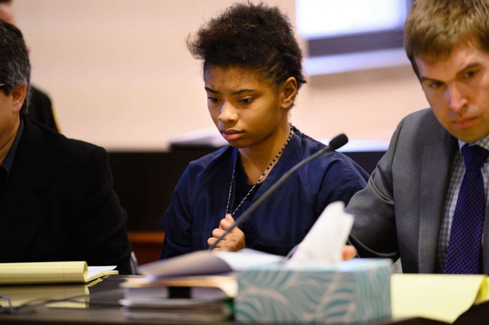 PHOTO: Chrystul Kizer is pictured during a hearing in the Kenosha County Courthouse, Nov. 15, 2019, in Kenosha, Wisc. 