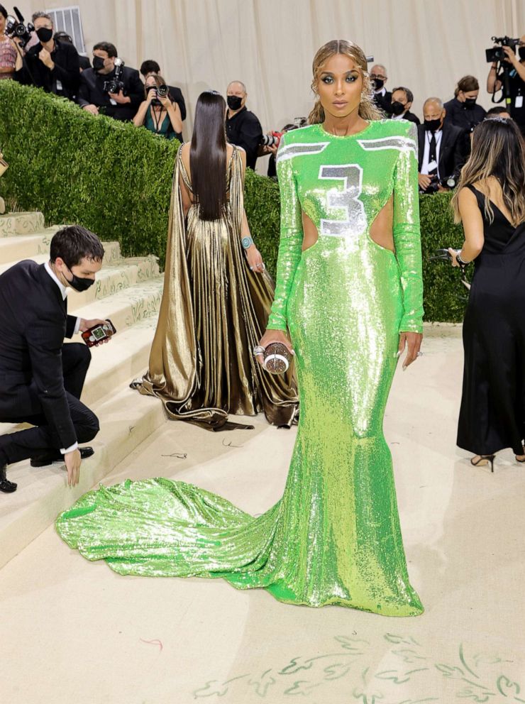 PHOTO: Ciara attends The 2021 Met Gala Celebrating In America: A Lexicon Of Fashion at Metropolitan Museum of Art on Sept. 13, 2021, in New York.