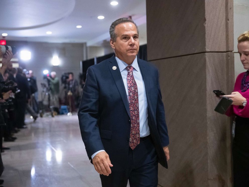 PHOTO: Rep. David Cicilline, D-R.I., leaves the House Democratic Caucus leadership elections at the Capitol, Nov. 28, 2018.