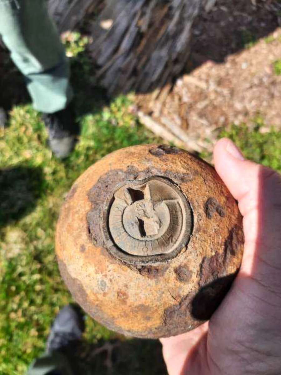 PHOTO: A team of bomb technicians from the Office of the State Fire Marshal (OSFM) safely disposed of a Civil War-era piece ordnance, March 22, 2021, after being discovered in Frederick County, Maryland.
