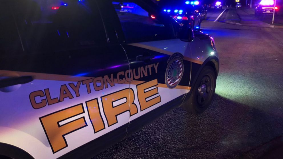 Clayton County Fire and Police responded to a shooting outside Mount Zion High School in Jonesboro, Georgia, on Friday, May 18, 2018. One person was killed. 