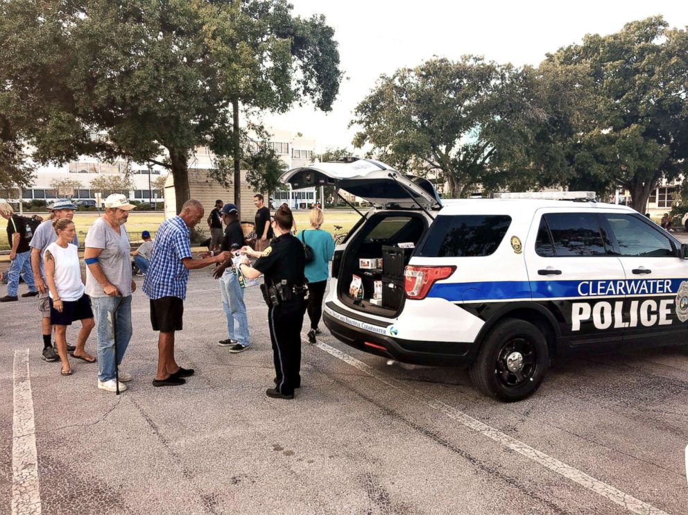 PHOTO: Police pose with recovered donuts in this undated photo released by Clearwater Police Department in Florida.