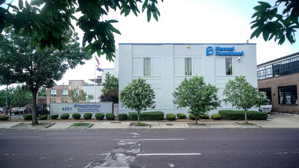 PHOTO: A street view outside the Reproductive Health Services of Planned Parenthood St. Louis Region, Missouri's sole abortion clinic, in St. Louis, May 28, 2019.  