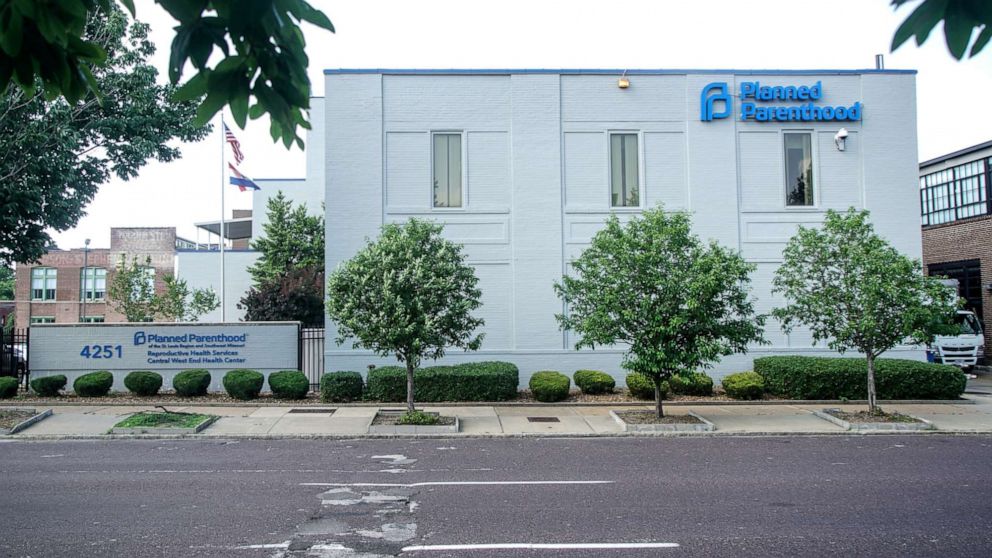 PHOTO: A street view outside the Reproductive Health Services of Planned Parenthood St. Louis Region, Missouri's sole abortion clinic, in St. Louis, May 28, 2019.